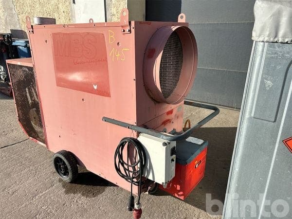 Mobile oil - hall heating MBS SOL 150 C – 145 kW incl. 1,000-litre oil tank