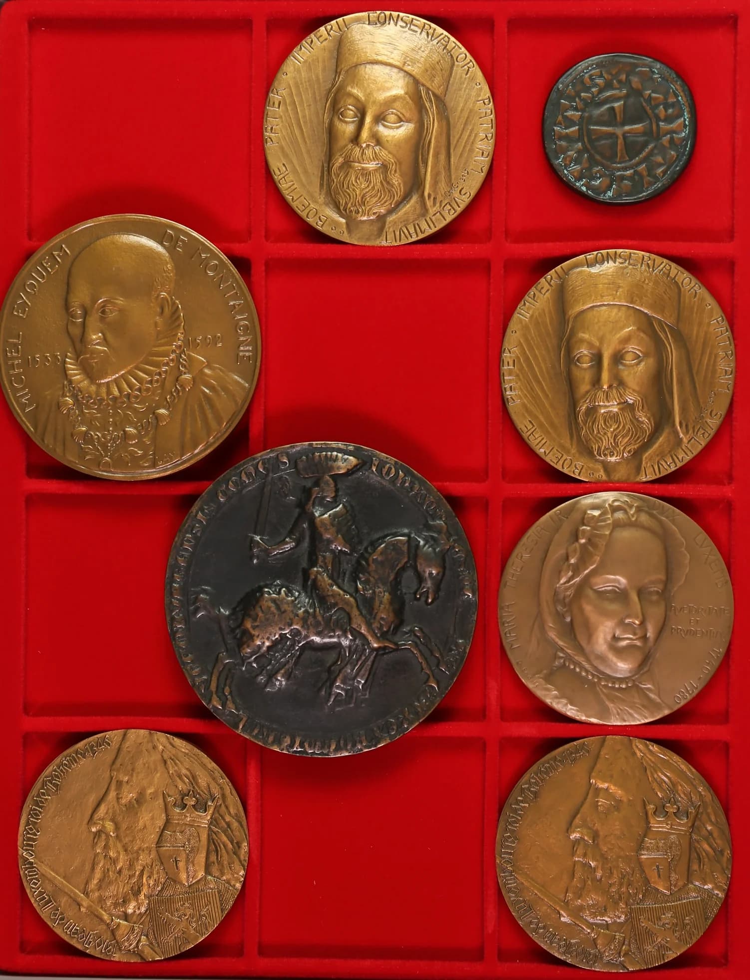 FRANKREICH/LUXEMBURG, kleine Sammlung von 8 modernen Kupfer/Bronzemedaillen der Monnaie de Paris. Erhaltung je prägefrisch. - image 2
