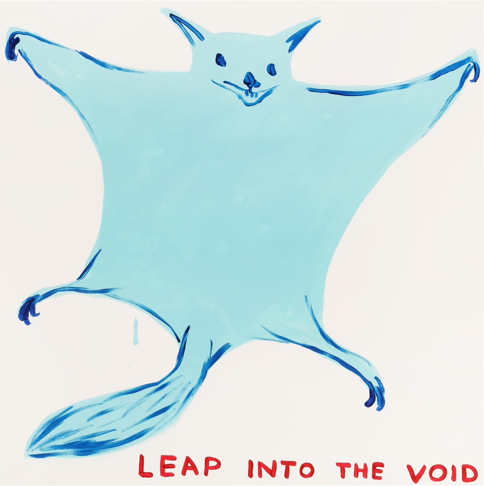 § David Shrigley O.B.E. (britisch, b.1968) Sprung in die Leere