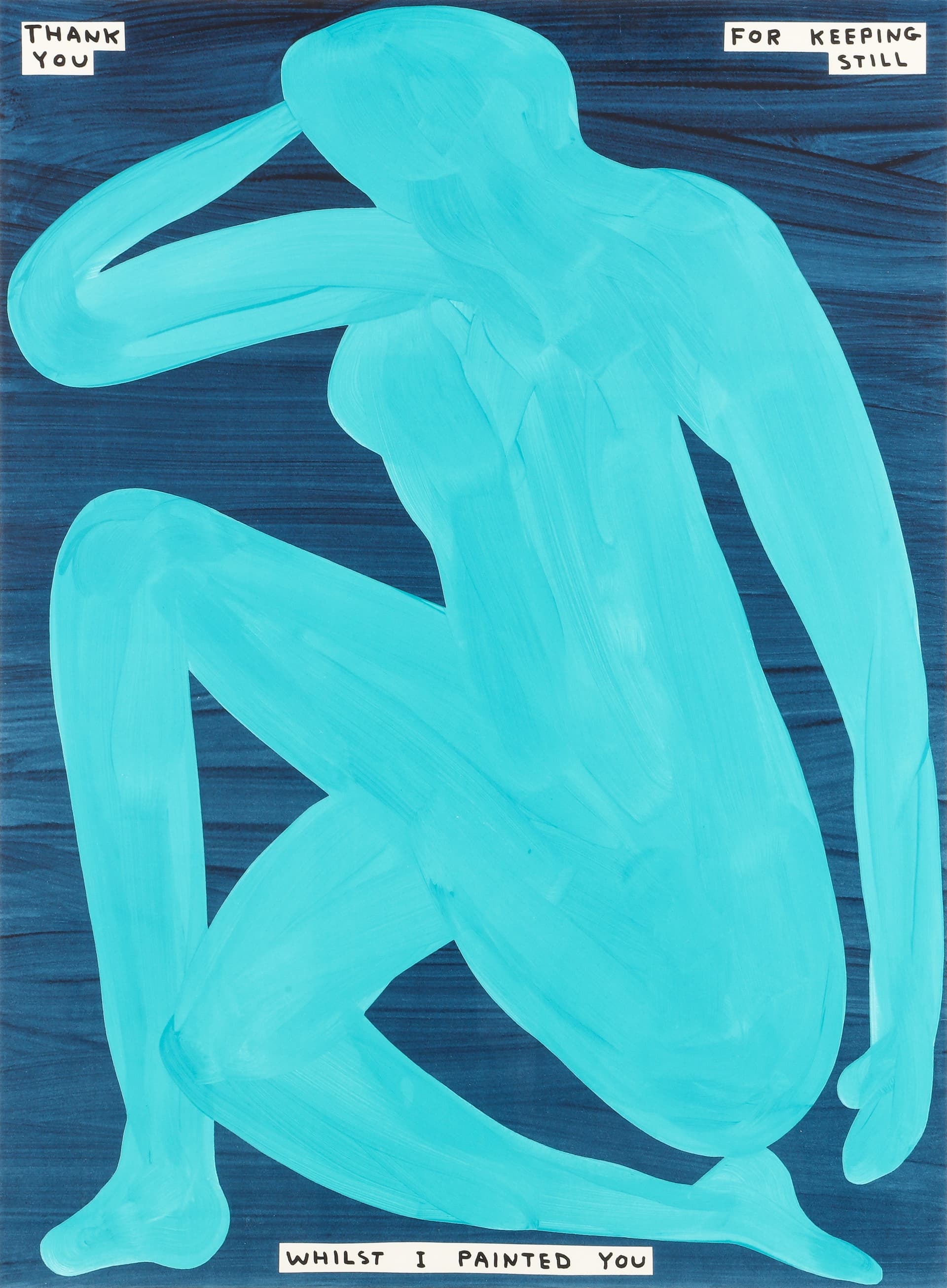 § David Shrigley O.B.E (britisch, geb.1968) Danke, dass Sie sich immer noch