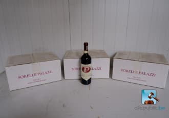 Batch of red wine bottles