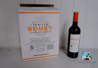 Batch of red wine bottles