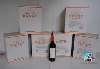 Batch of red wine bottles
