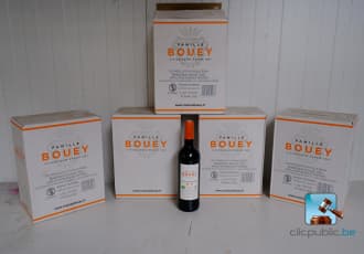Batch of red wine bottles