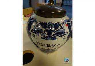 Ceramic tobacco jar