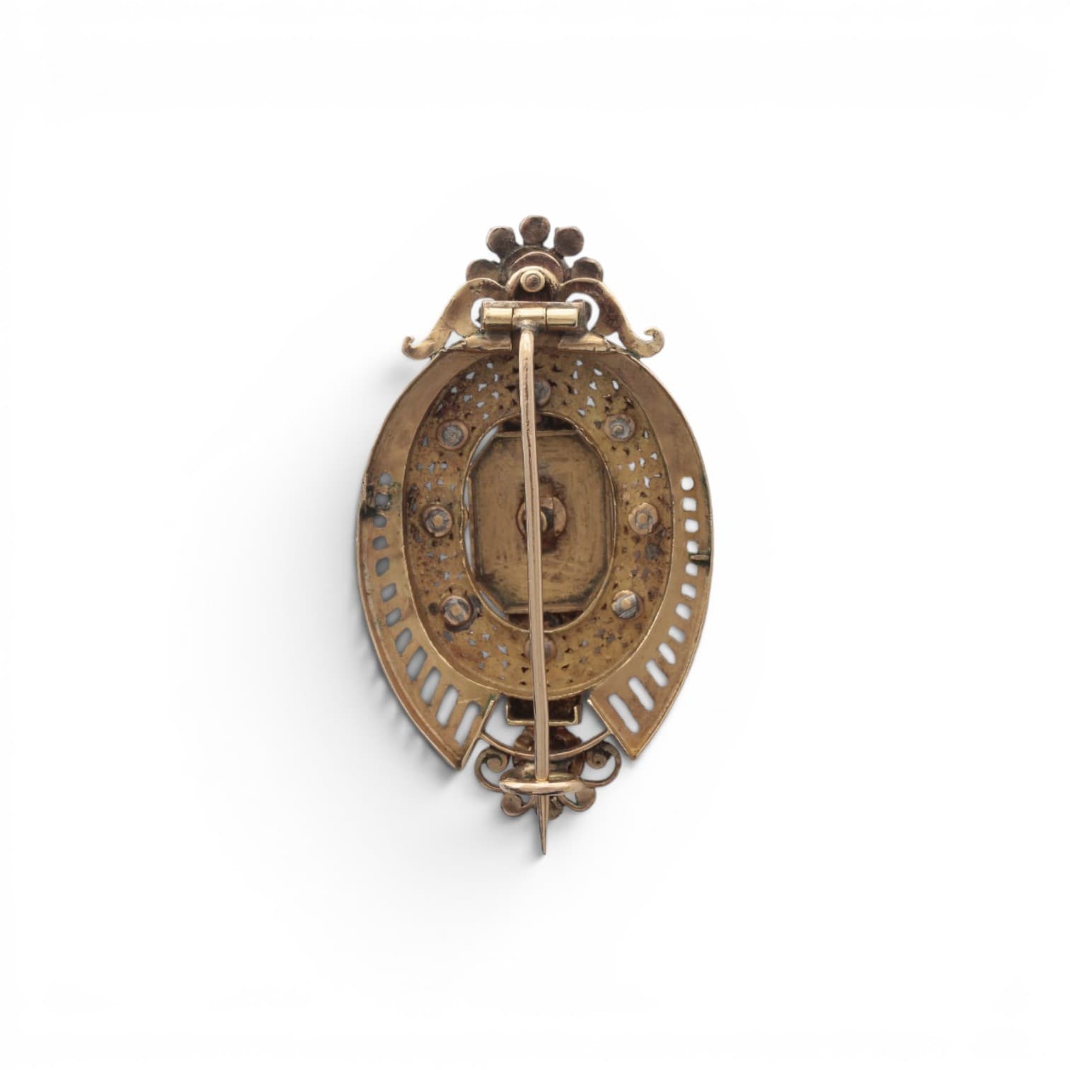 13. Alphonsine brooch in gold and diamonds, last quarter of the 19th Century. - image 4