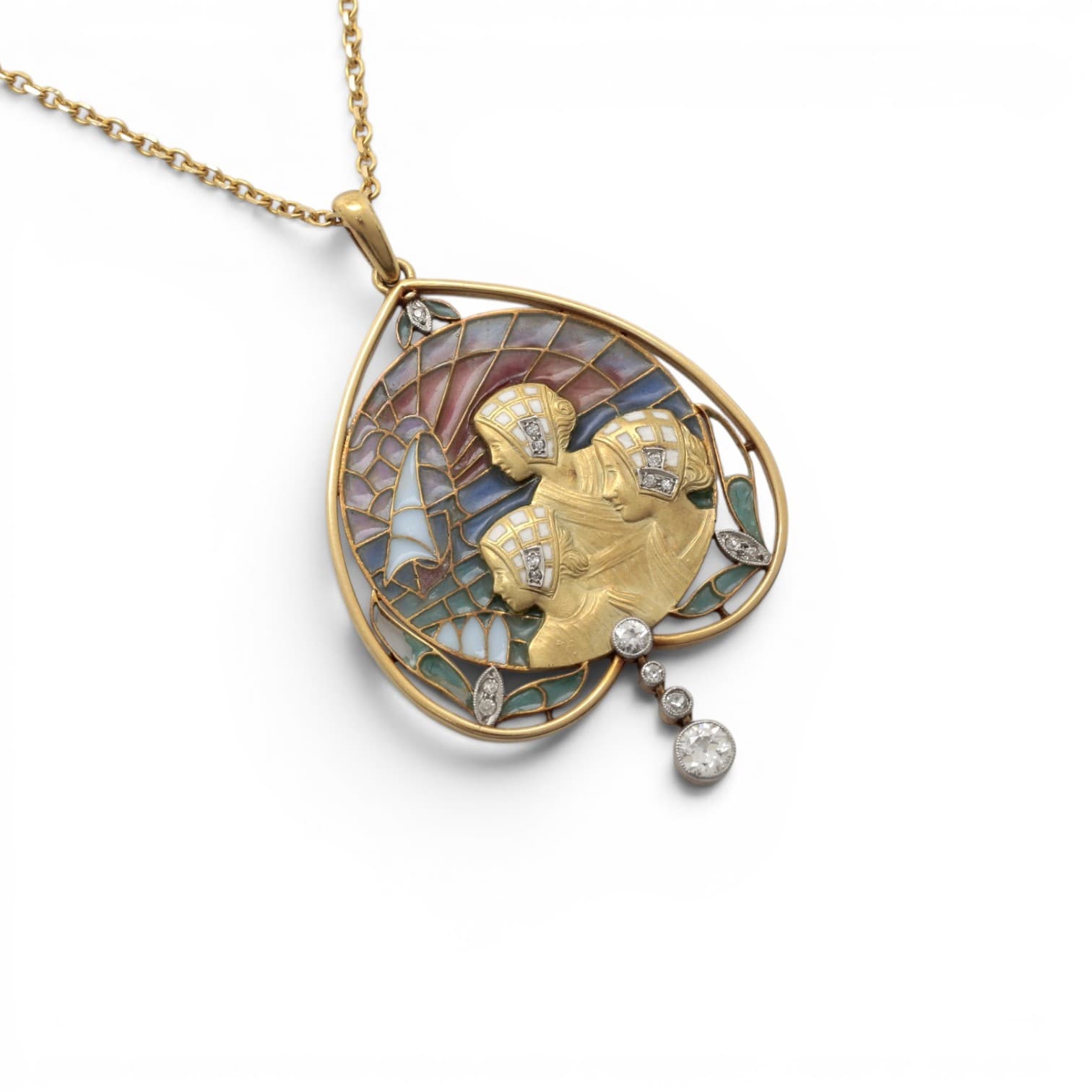 43. LLUÍS MASRIERA. "Dutch" pendant, early 20th Century. - image 2