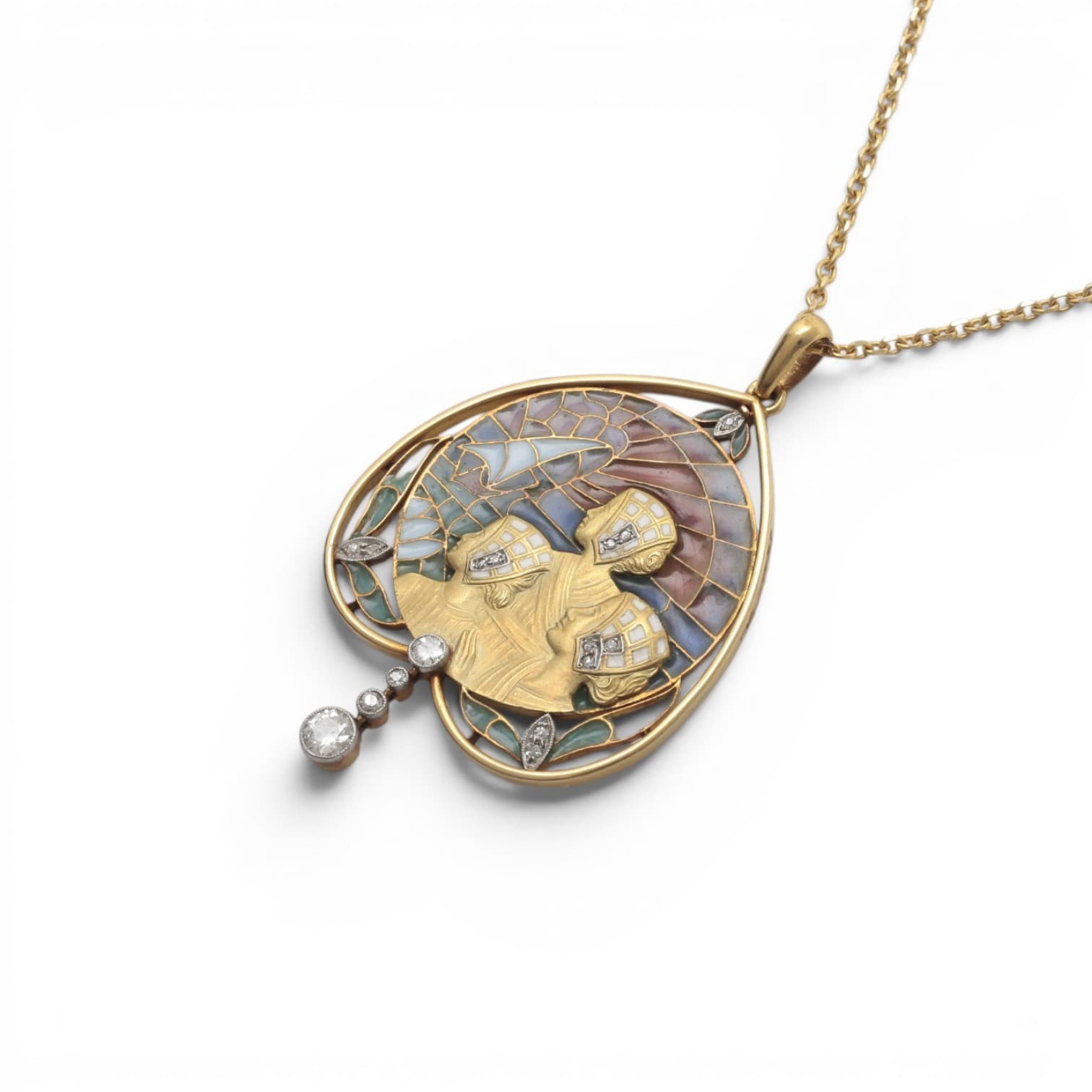 43. LLUÍS MASRIERA. "Dutch" pendant, early 20th Century. - image 3
