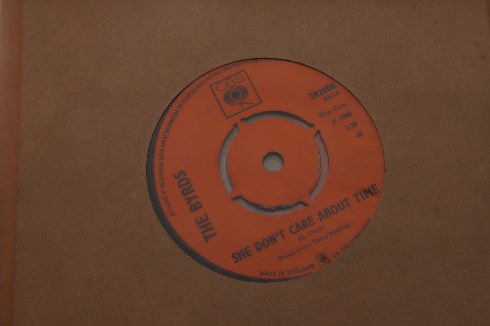 1960s ROCK, FOLK-ROCK, PSYCHEDELIC & BRITISH INVASION 7" SINGLES & EP COLLECTION INCLUDING THE ANIMALS, THE BEACH BOYS, THE BYRDS & THE ZOMBIES (24). - image 5