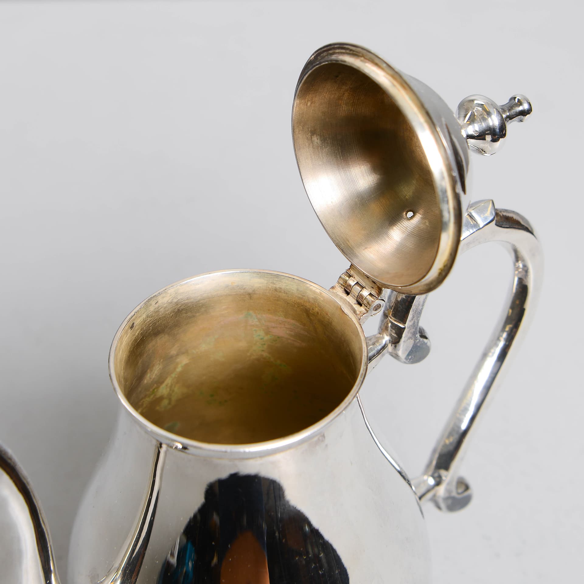 COFFEE SERVICE, 3 pieces, stainless steel, second half of the 20th century. - image 5