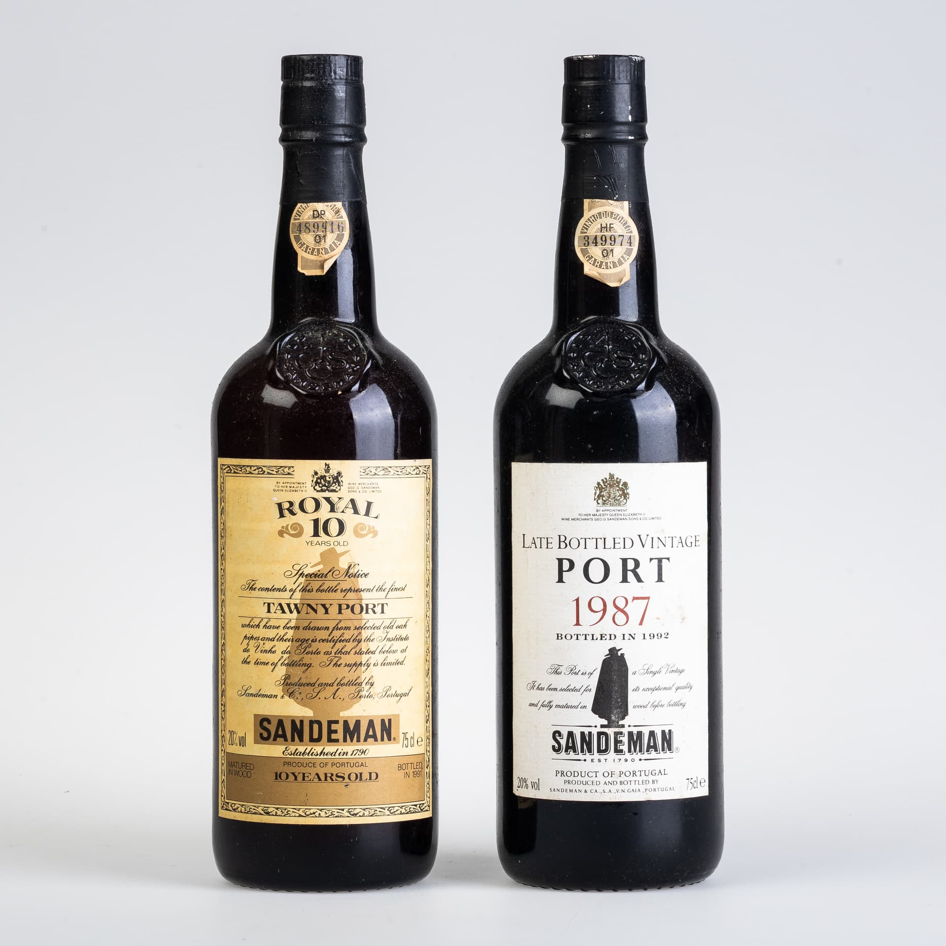 PAIR OF SANDEMAN PORTS.