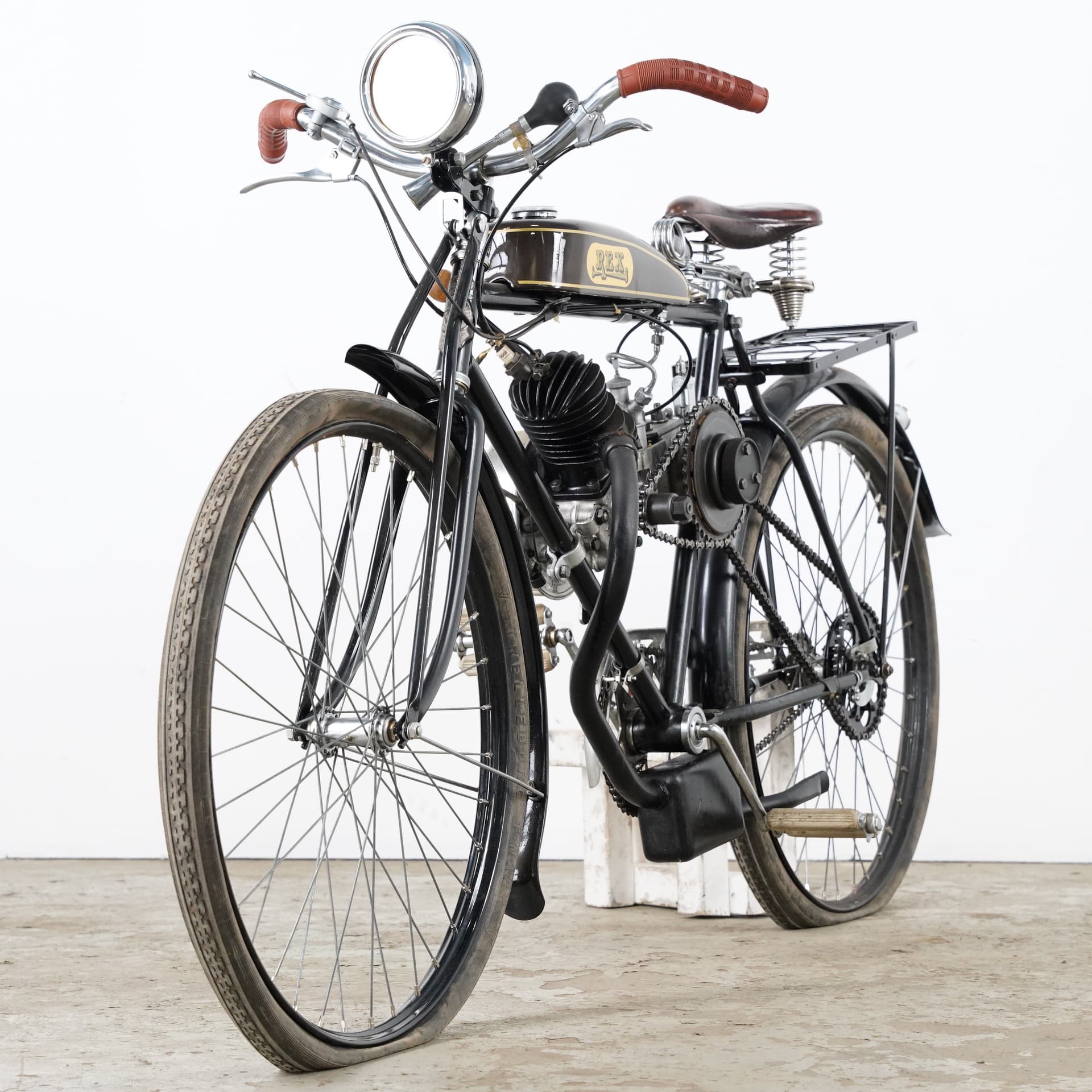 REX, delivery bicycle with REX Midget 98cc auxiliary engine, c. 1932. - image 5