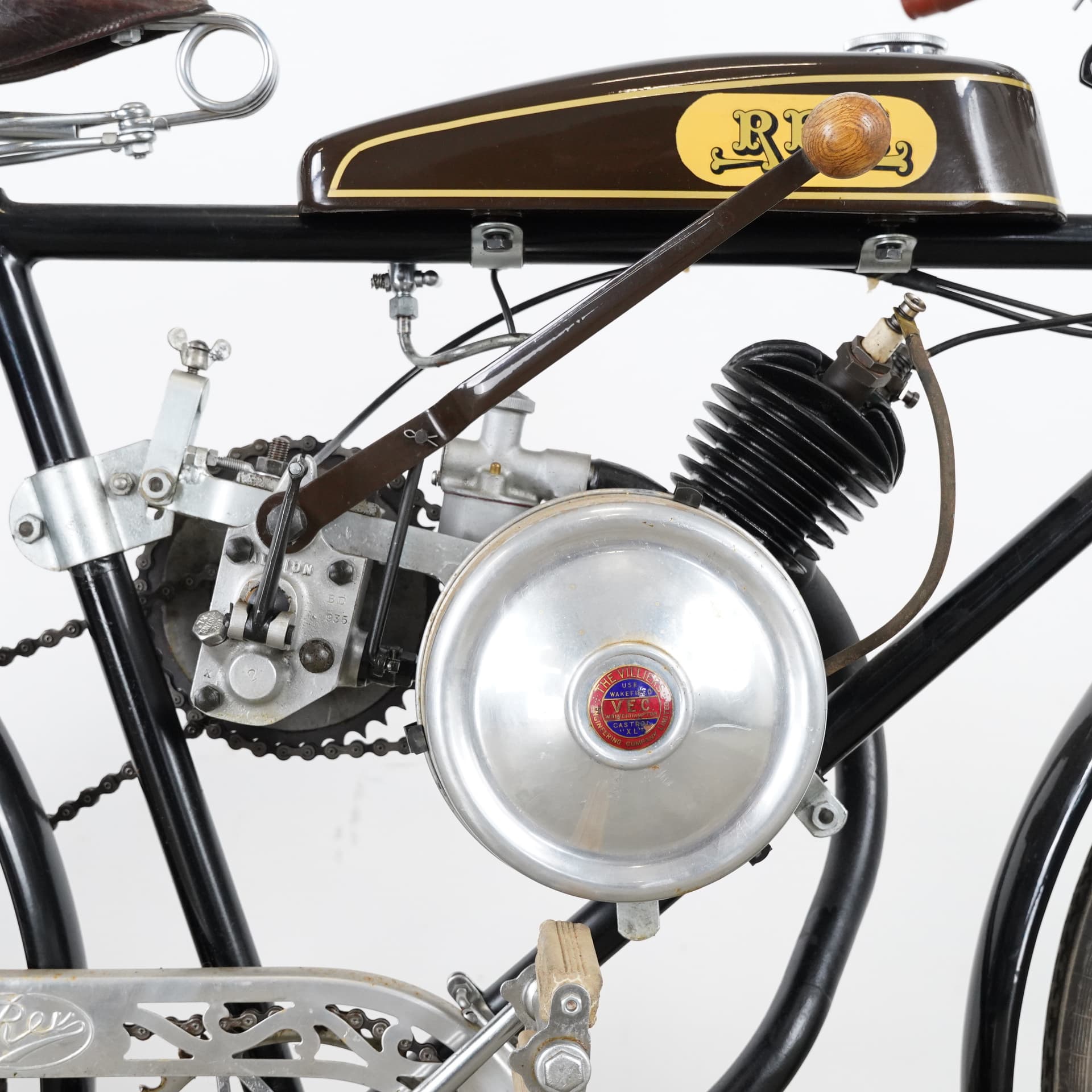 REX, delivery bicycle with REX Midget 98cc auxiliary engine, c. 1932. - image 4