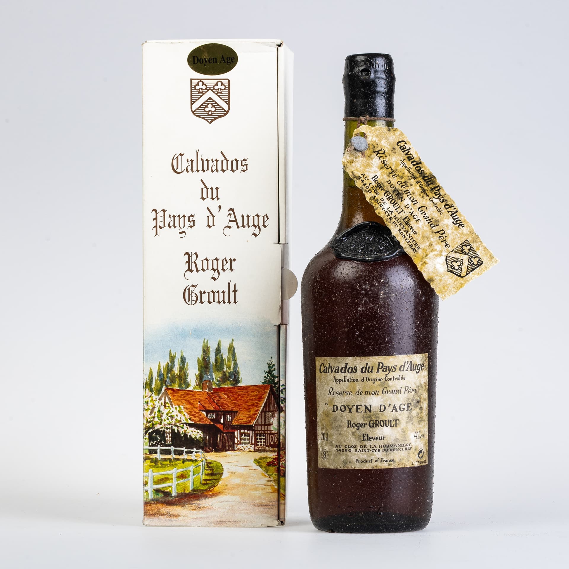 ROGER GROULT DOYEN D'AGE RÉSERVE DE MON GRAND PÉRE CALVADOS.