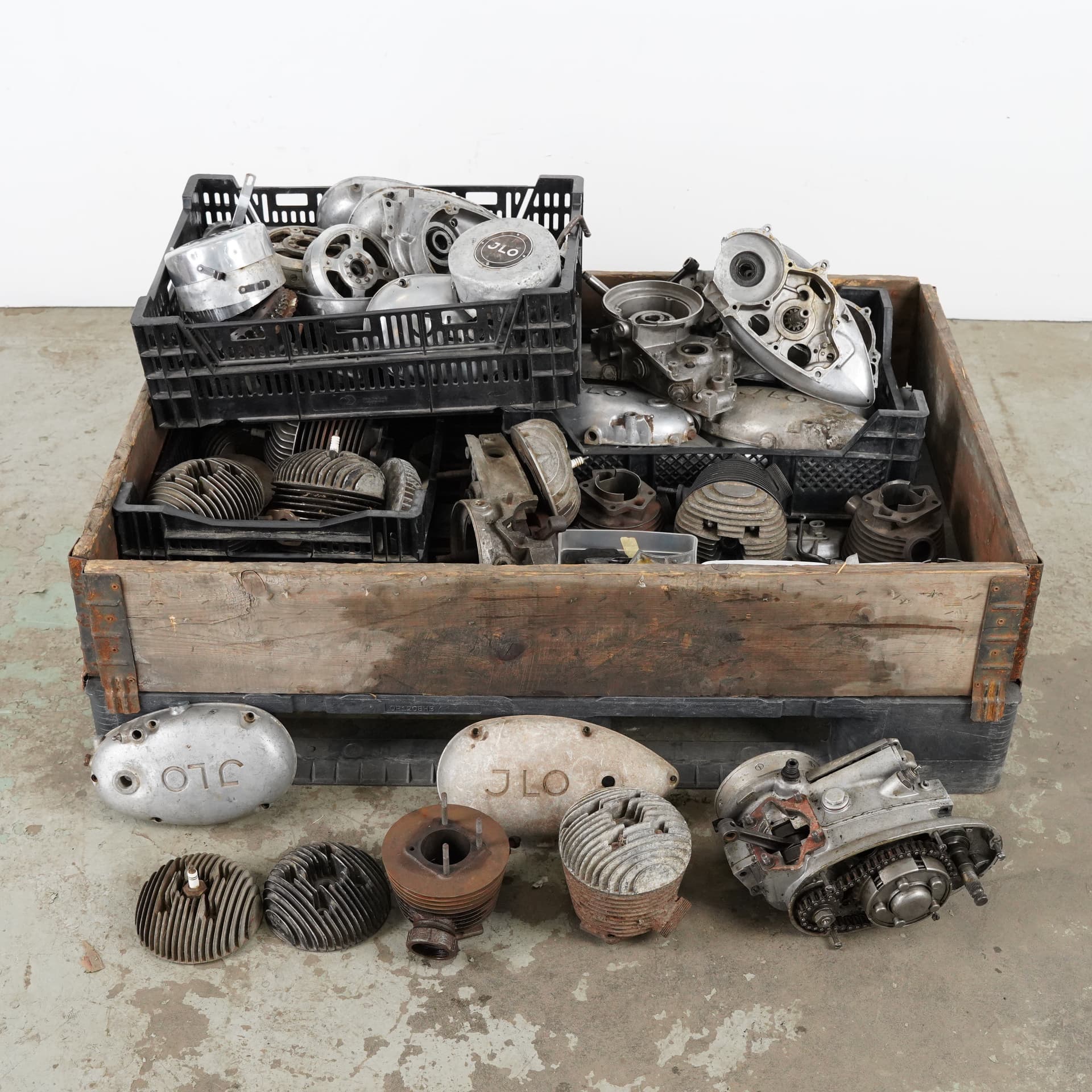 ILO, engine parts, 1950s.