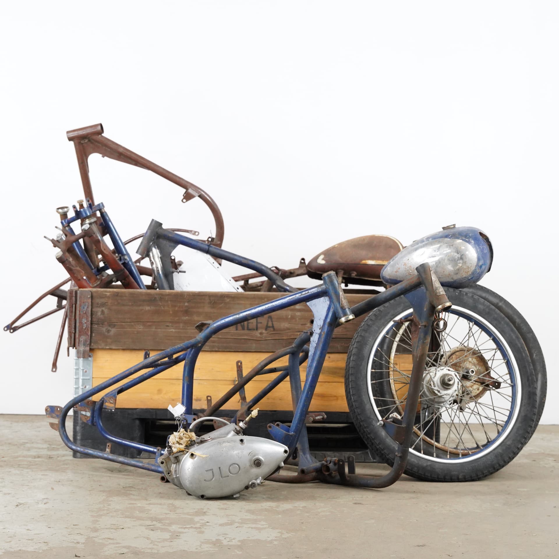 MONARK, lot of parts, 1950s, Sweden.