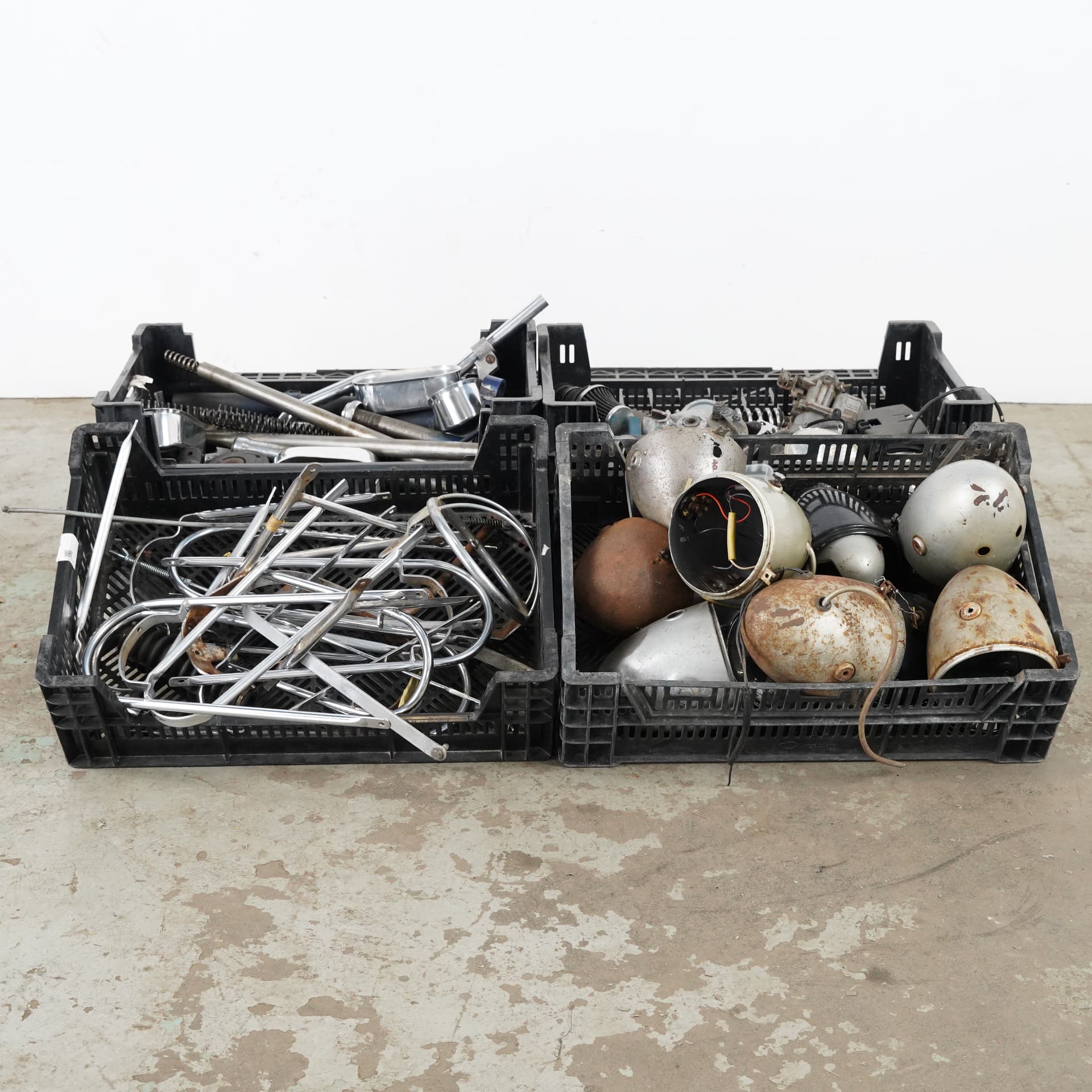 MOTORCYCLE PARTS, lot, 1950s, Sweden.