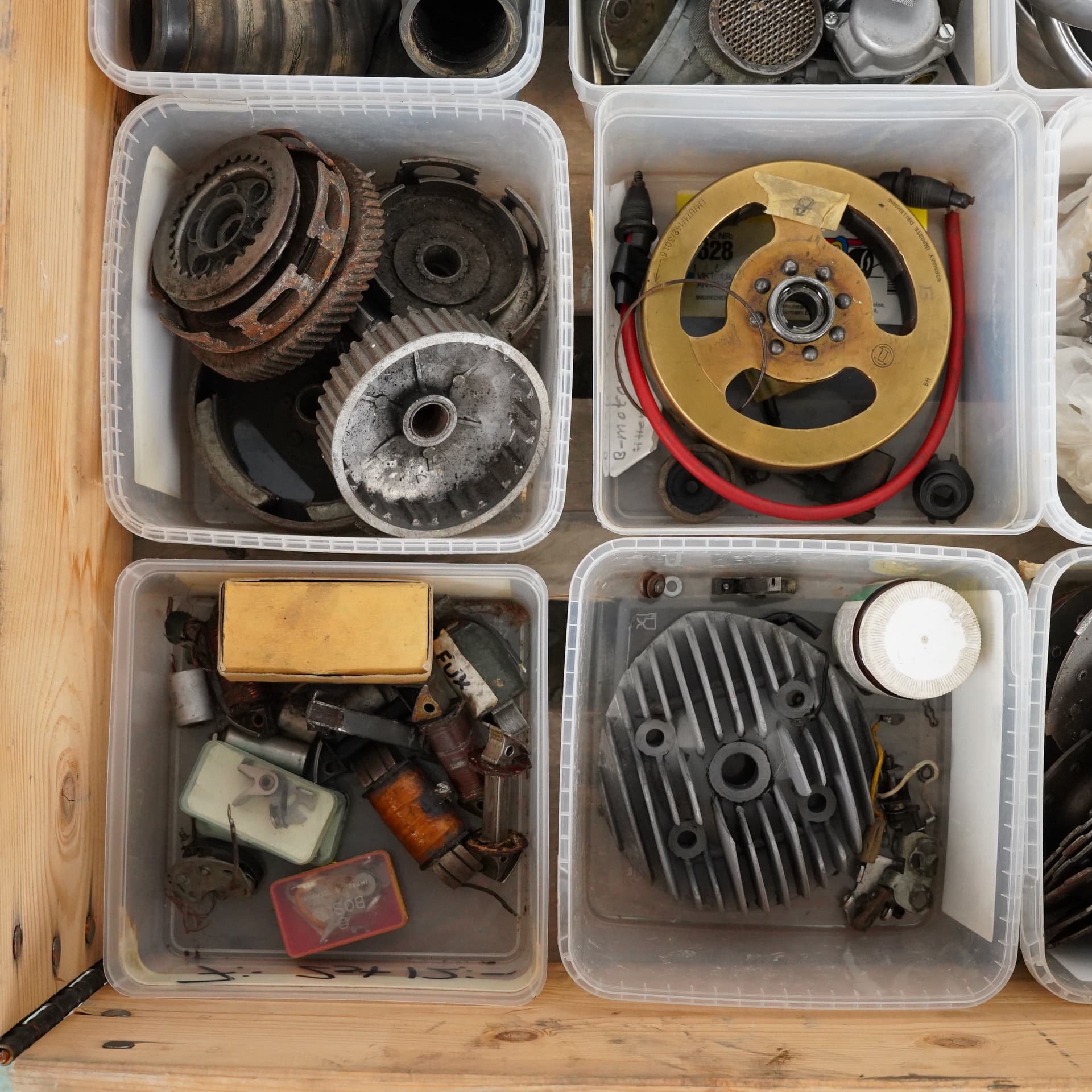 MOTORCYCLE PARTS, lot, for lightweight motorcycles, 1950s. - image 5