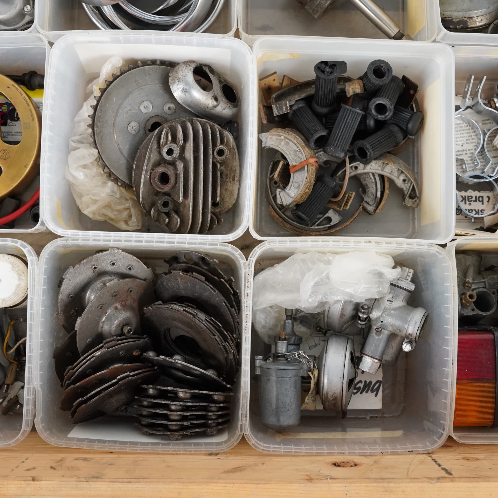 MOTORCYCLE PARTS, lot, for lightweight motorcycles, 1950s. - image 4