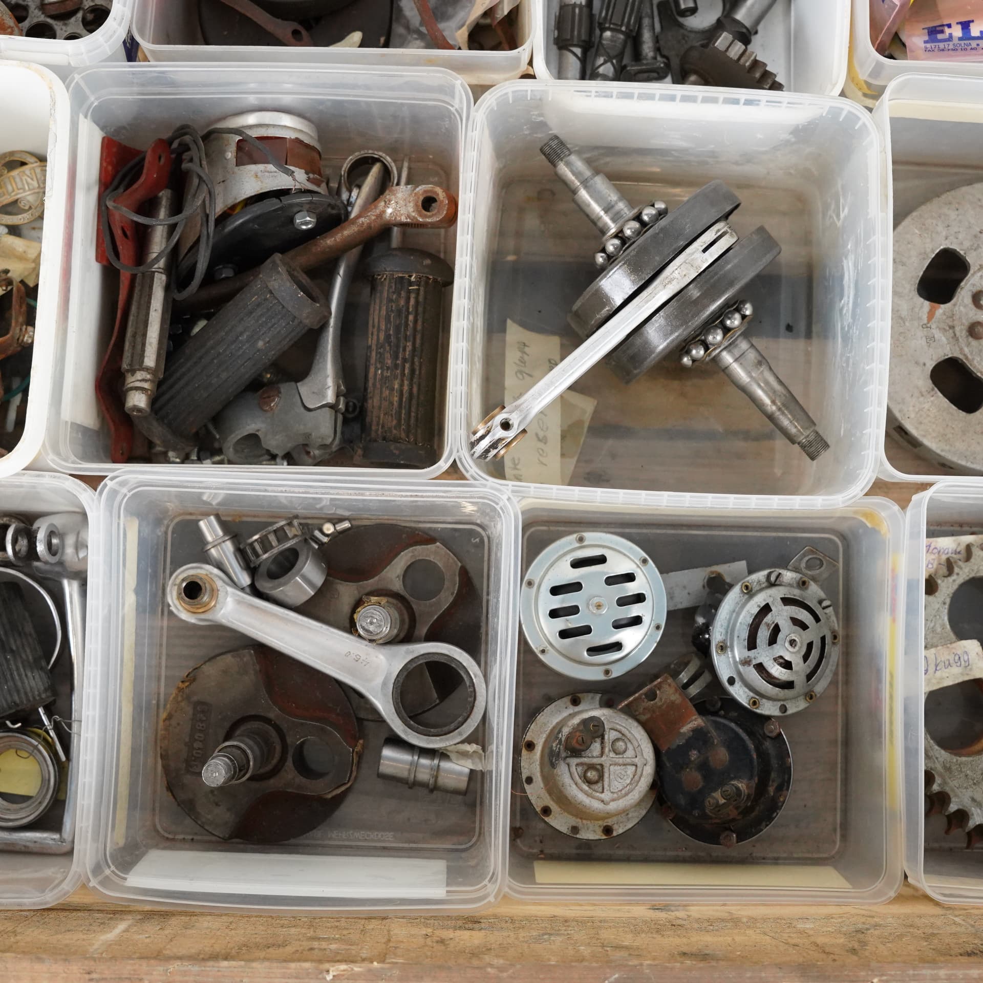 MOTORCYCLE PARTS, lot, for lightweight motorcycles, 1950s. - image 4