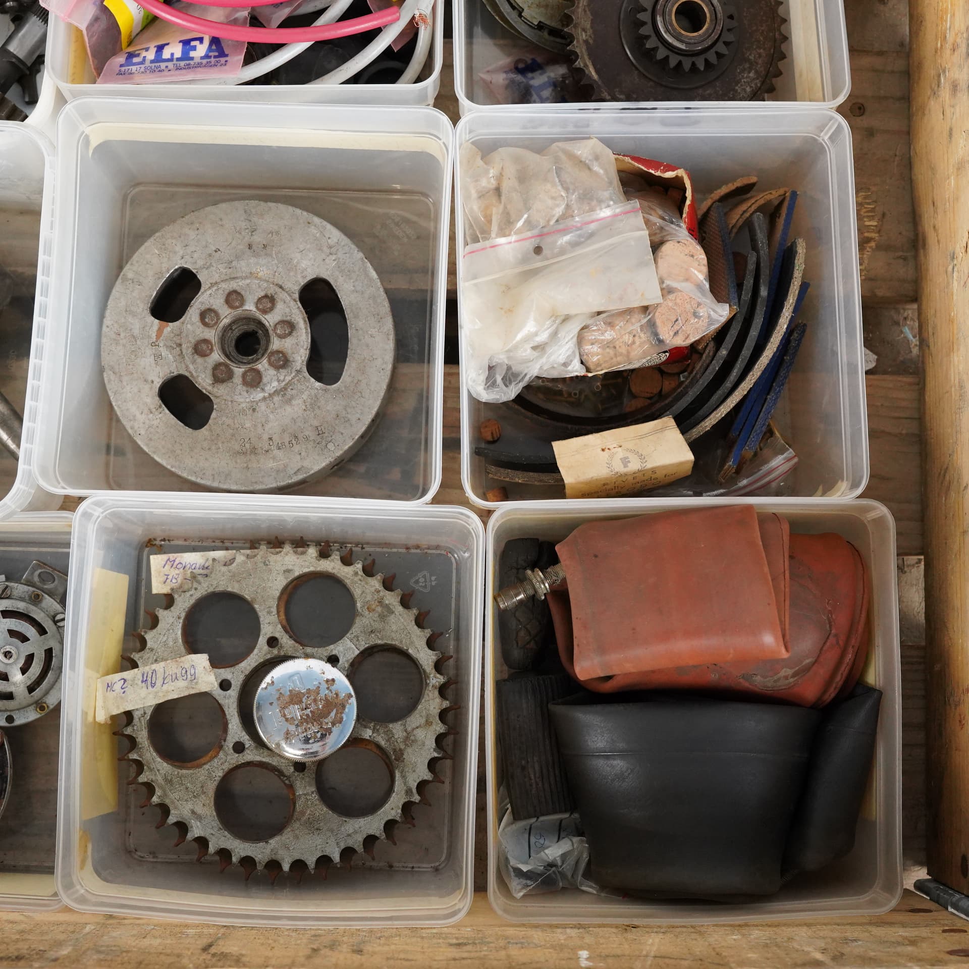 MOTORCYCLE PARTS, lot, for lightweight motorcycles, 1950s. - image 3