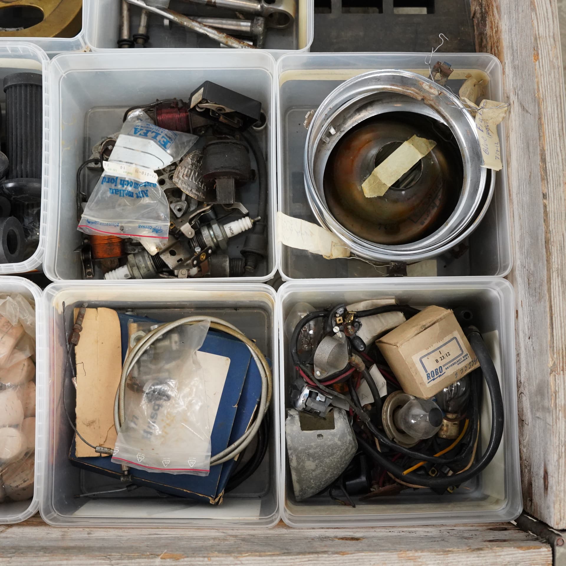 MOTORCYCLE PARTS, lot, for lightweight motorcycles, 1950s. - image 3