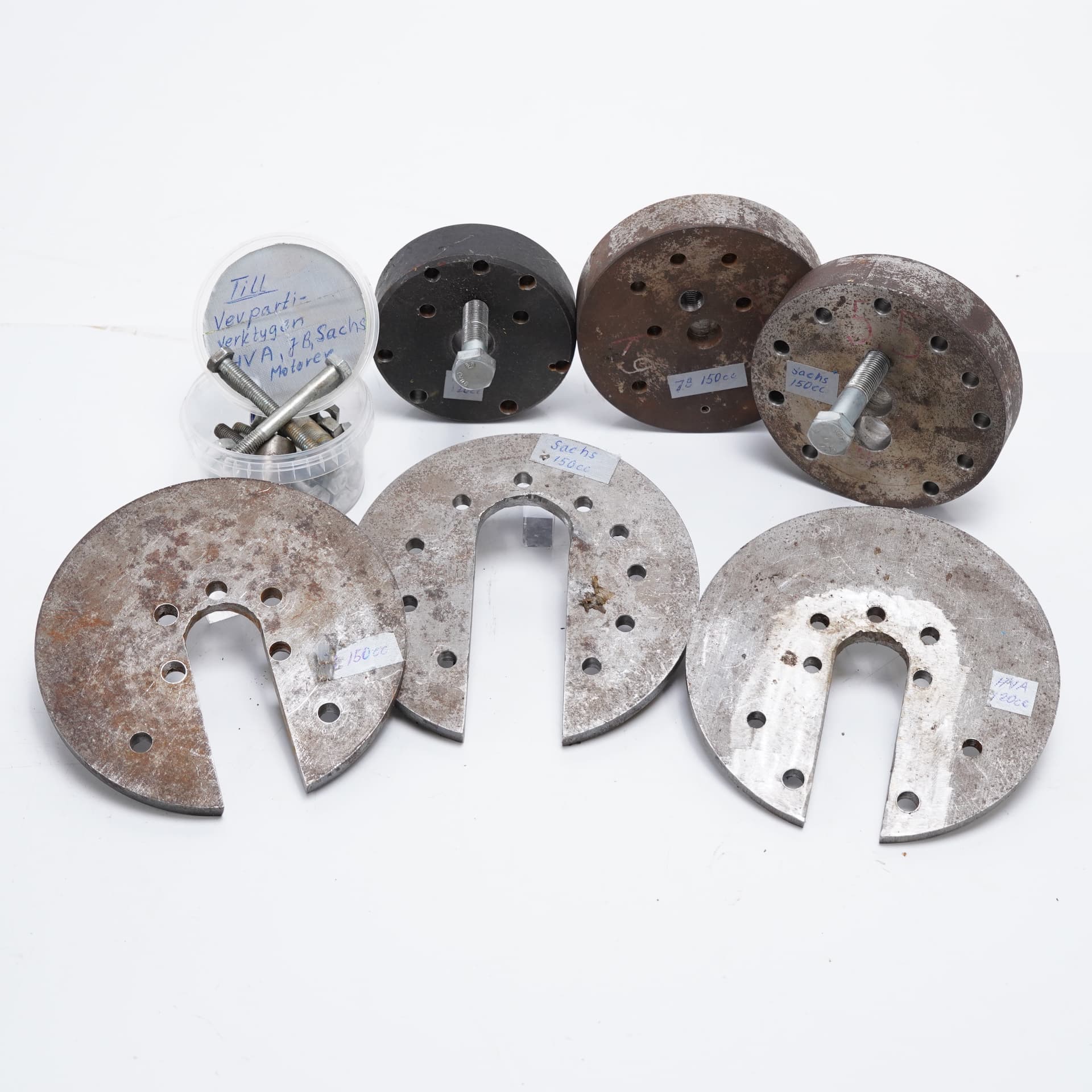 SACHS, HUSQVARNA, JB, tools for crankshaft assembly.