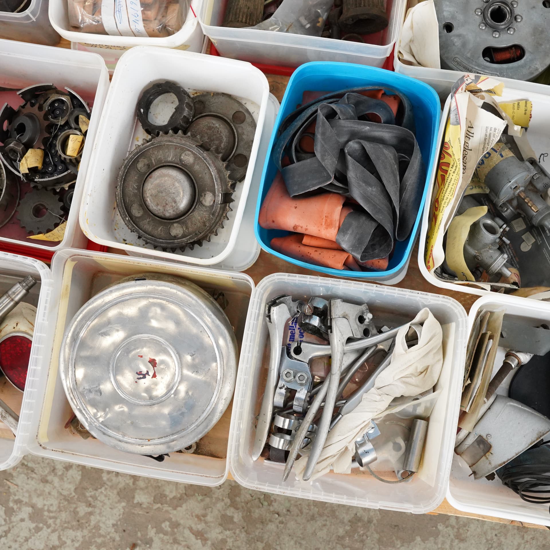 MOTORCYCLE PARTS, lot, for lightweight motorcycles, 1950s. - image 4
