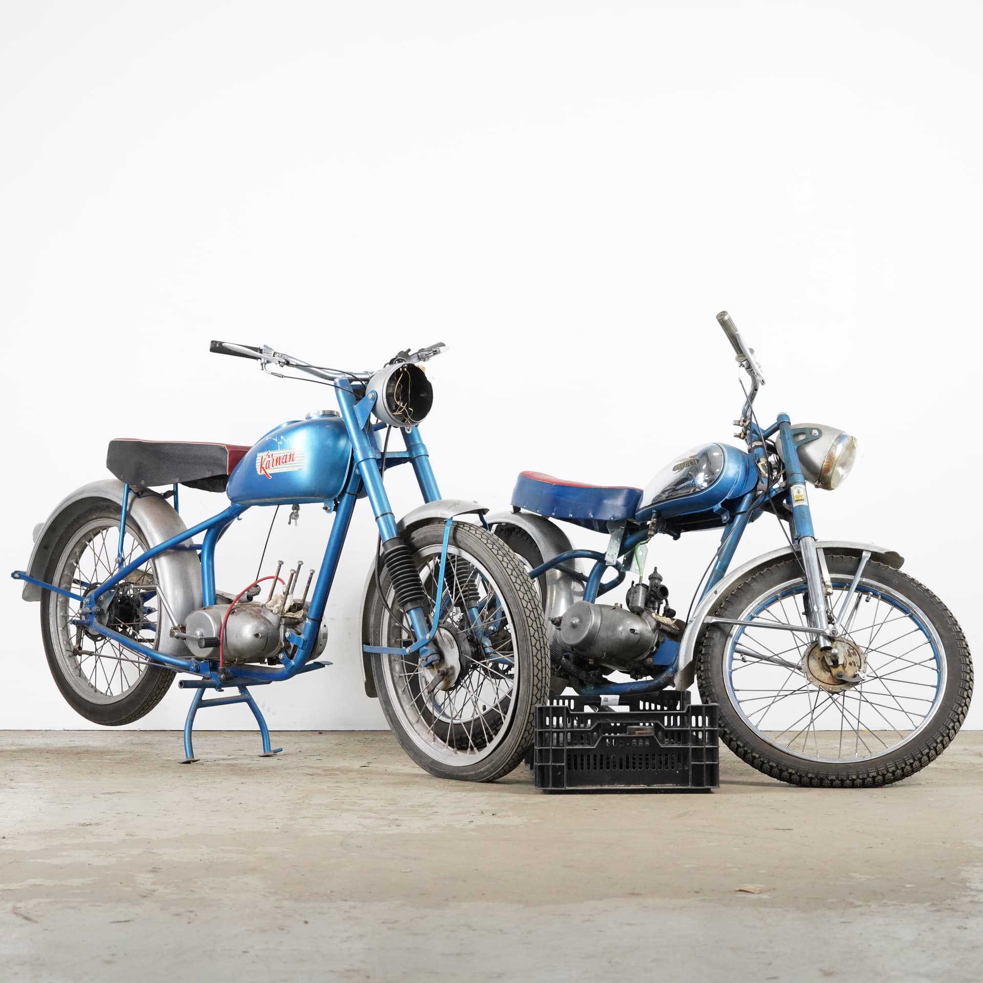 KÄRNAN/MARATON, motorcycles in parts, approx. 150cc, approx. 1953, Sweden.