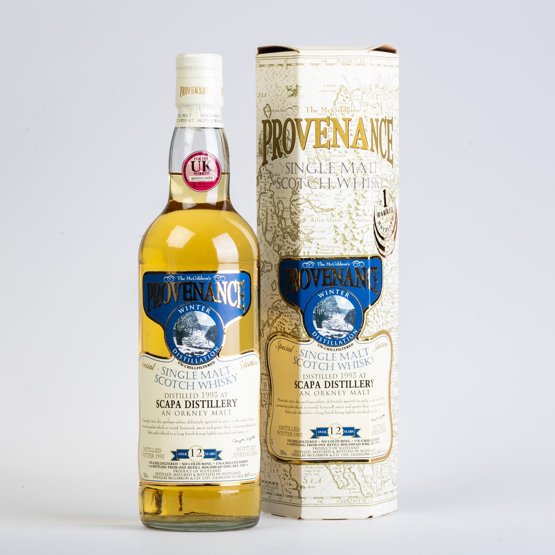 THE MCGIBBON'S PROVENANCE SINGLE MALT SCOTCH WHISKY.