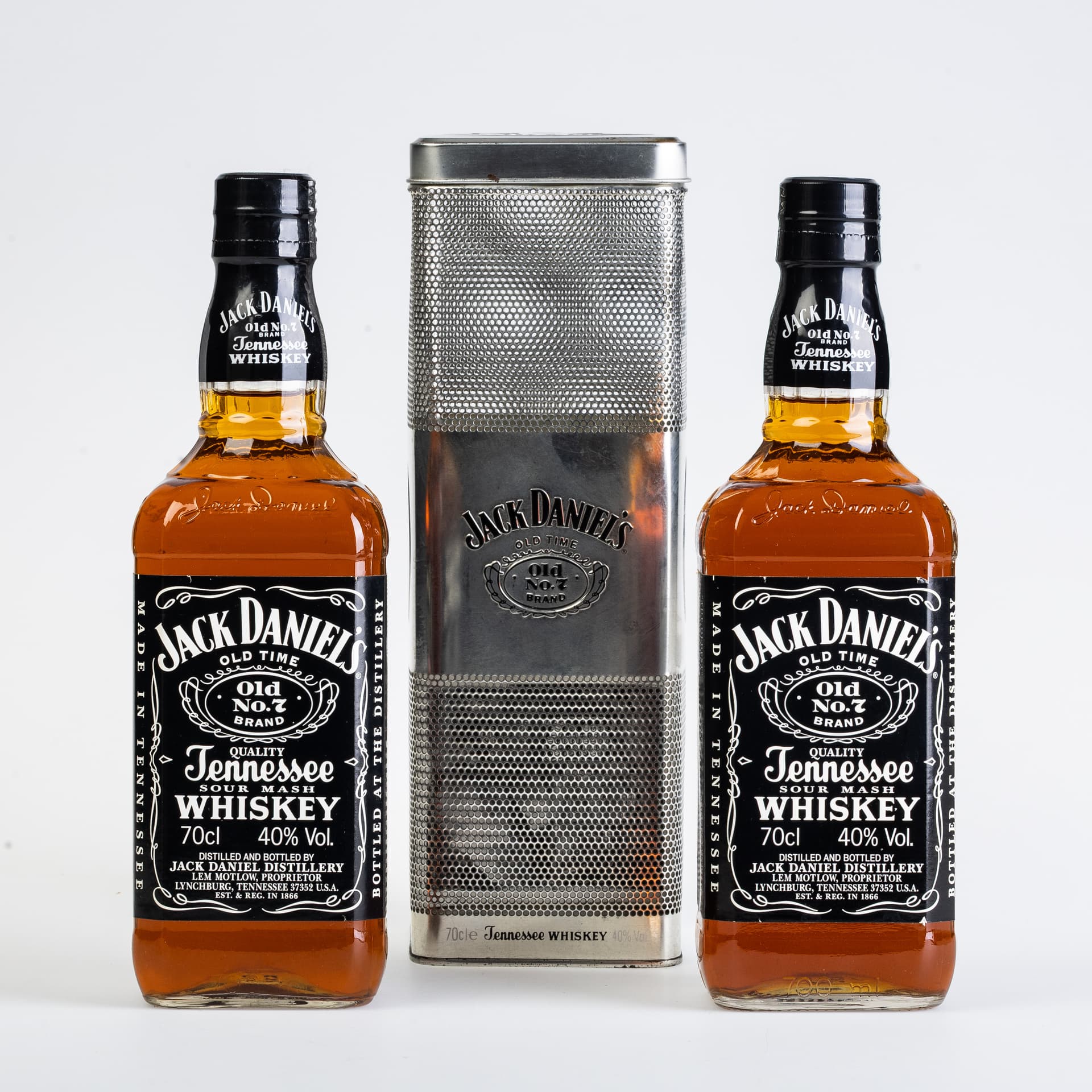 PAIR OF JACK DANIEL'S OLD NO.7 BRAND WHISKY.