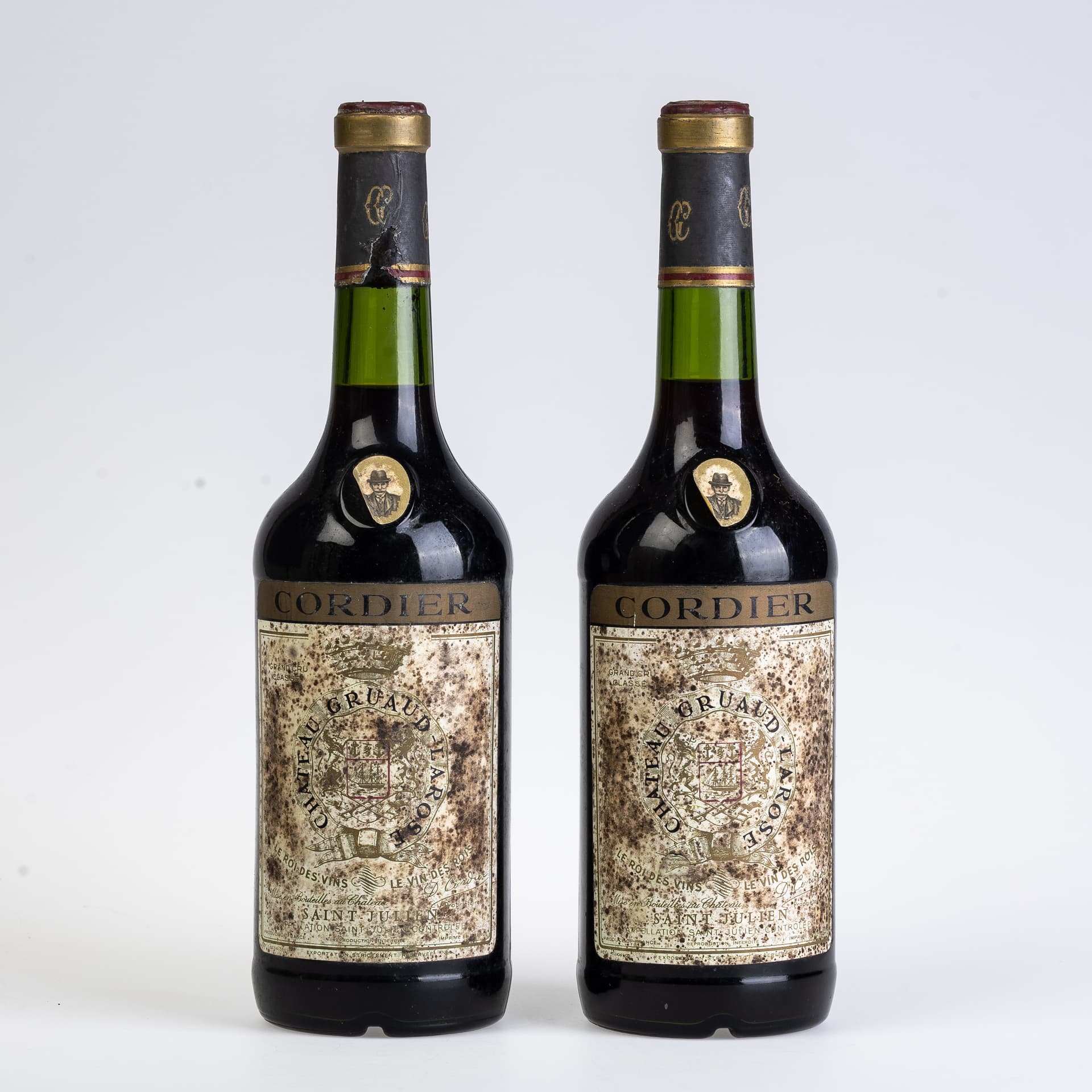 PAIR OF 1967 CHÂTEAU GRUAUD-LAROSE GRAND CRU CLASSÉ SAINT-JULIEN BORDEAUX.