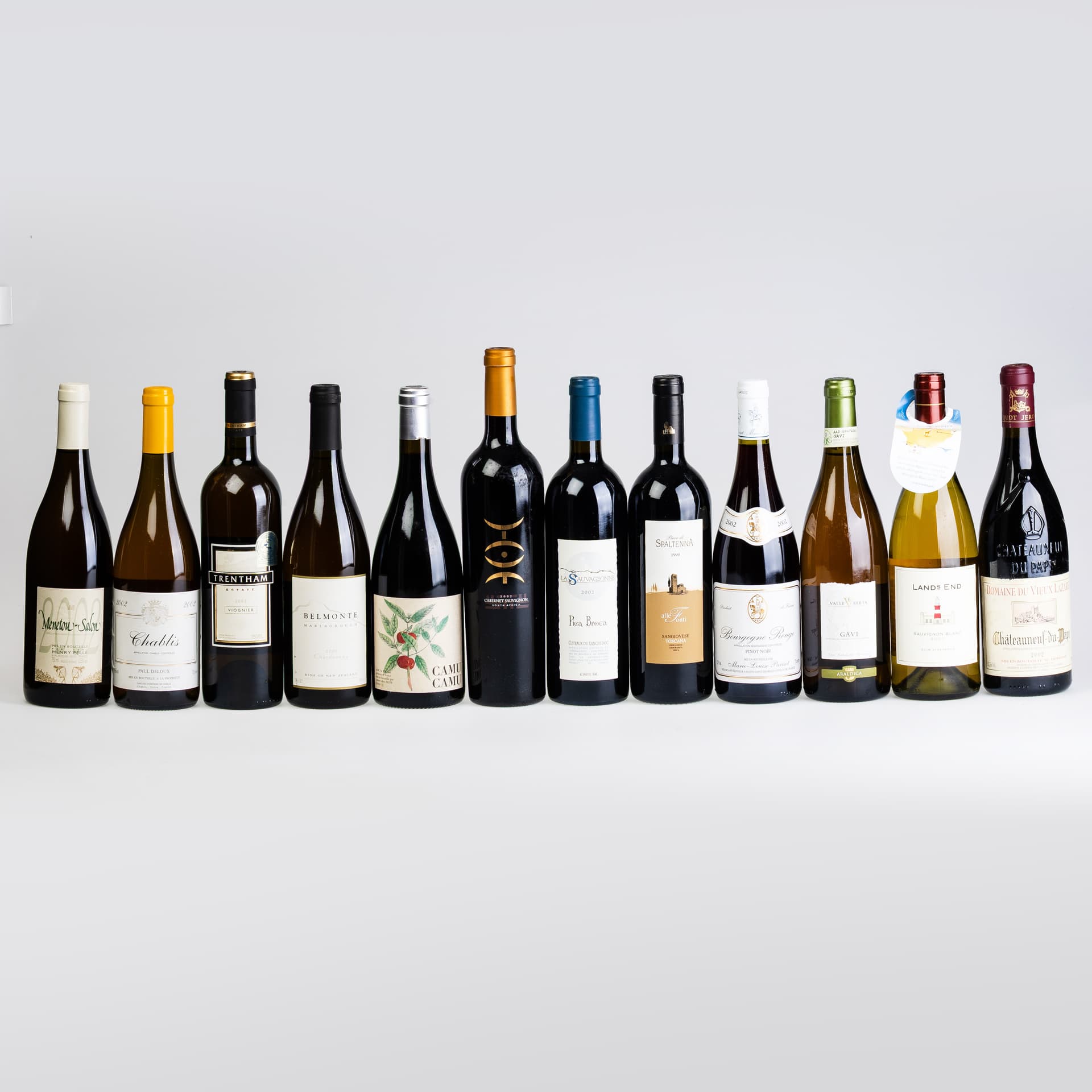 TWELVE BOTTLES OF WINE.