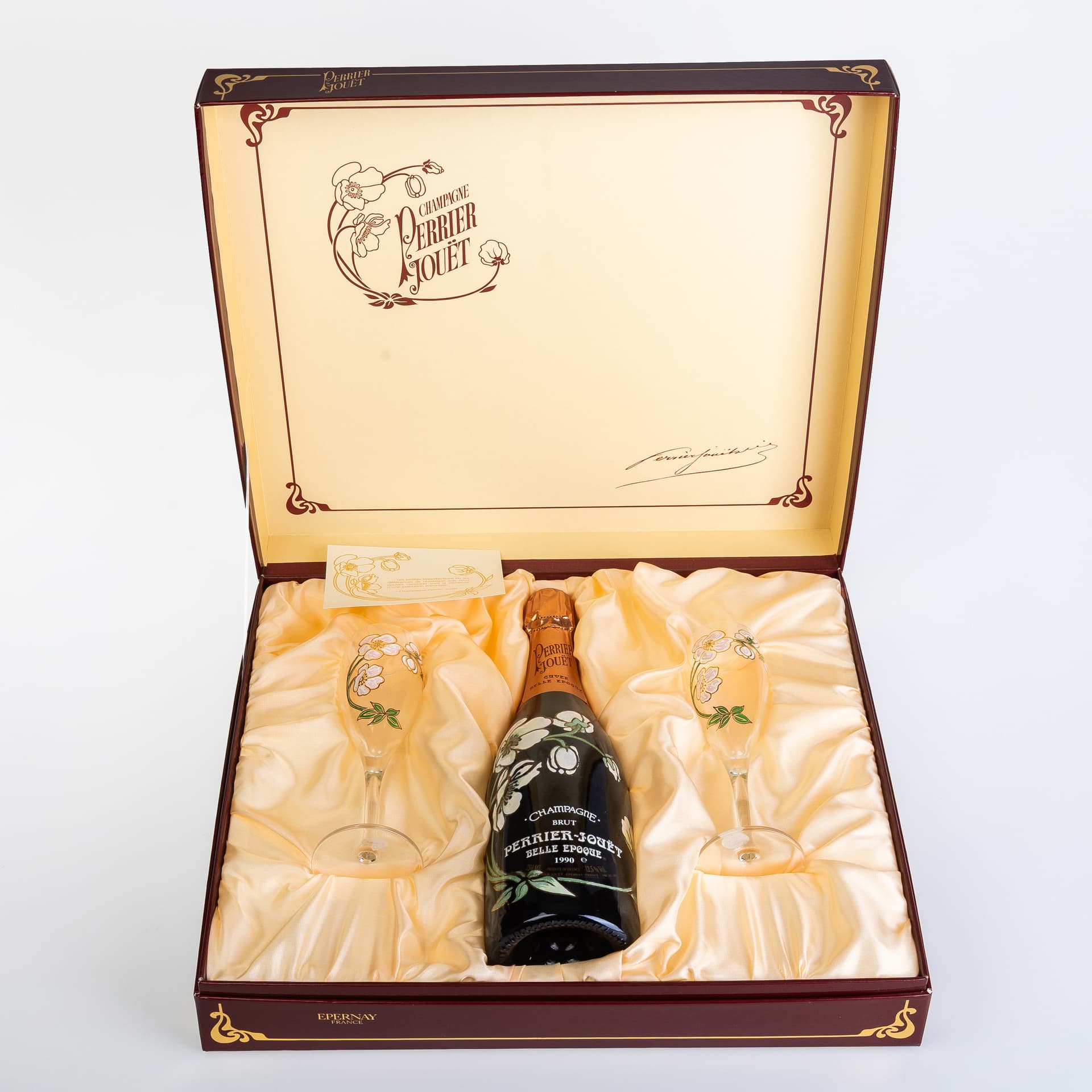 PERRIER-JOUËT BELLE ÉPOQUE 1990 IN PRESENTATION CASE.