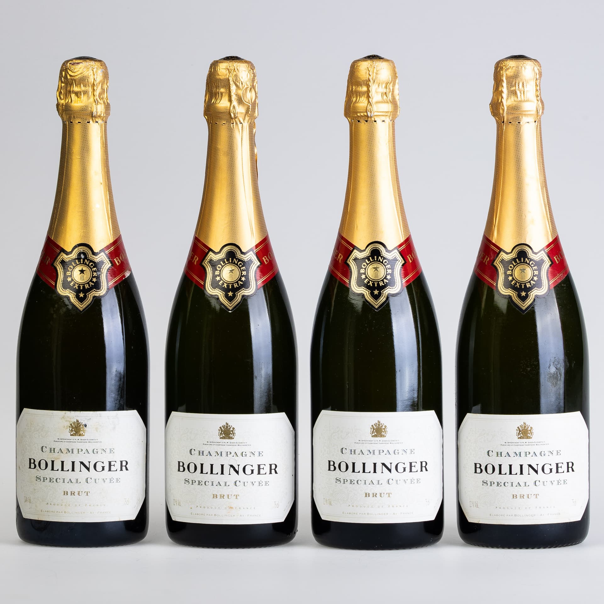 FOUR BOTTLES OF BOLLINGER SPECIAL CUVÉE EXTRA.