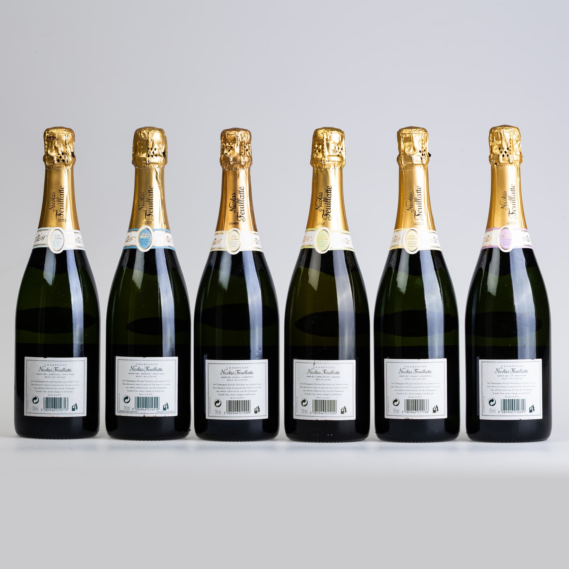 SIX BOTTLES OF NICOLAS FEUILLATTE GRAND CRU CHAMPAGNE. - image 2