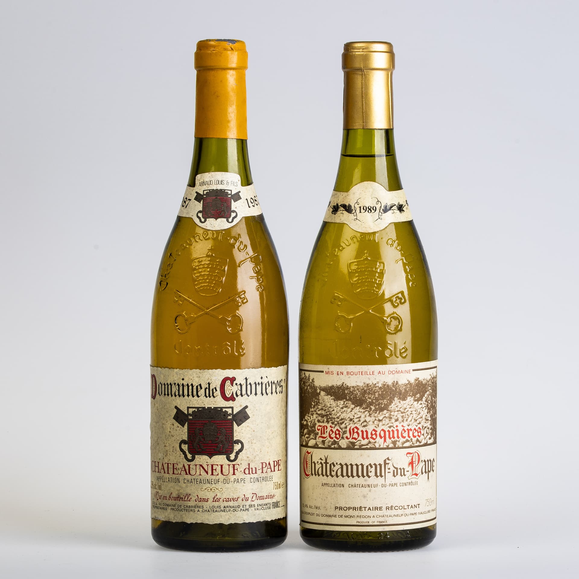 PAIR OF CHÂTEAUNEUF-DU-PAPE VINTAGE WHITE WINES.