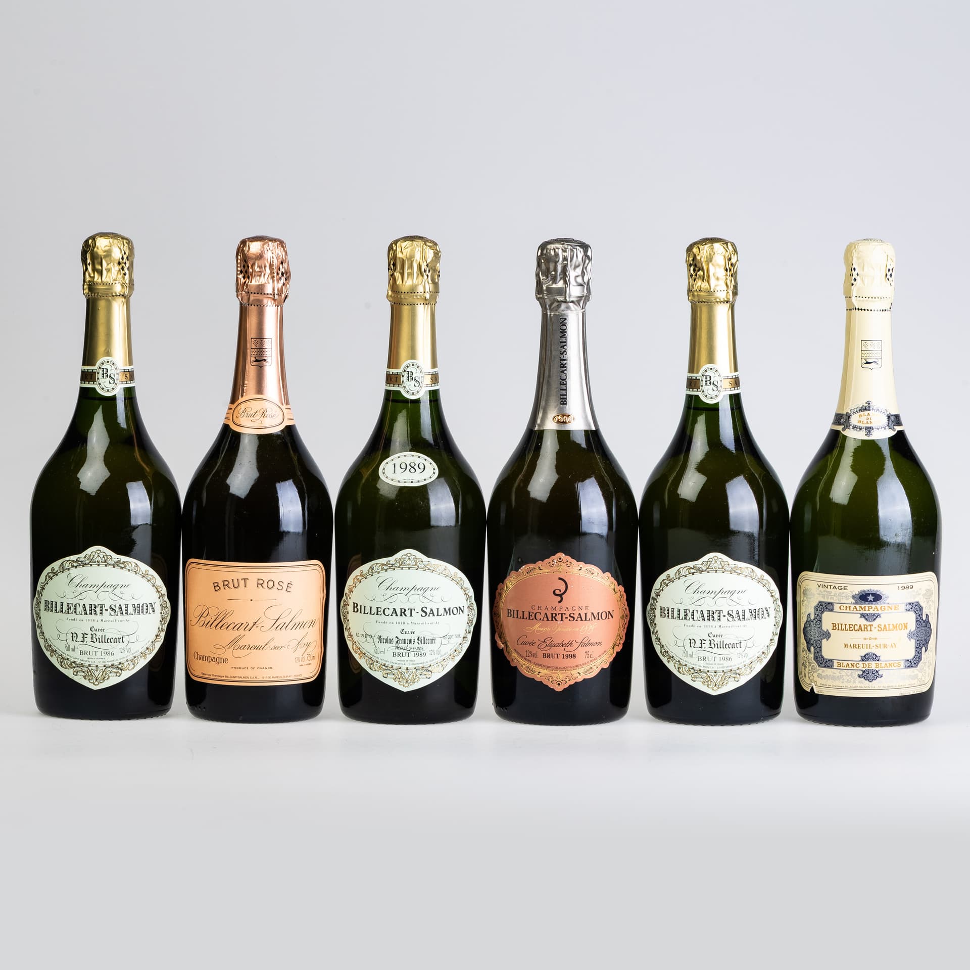 ASSORTMENT OF BILLECART-SALMON CHAMPAGNE.