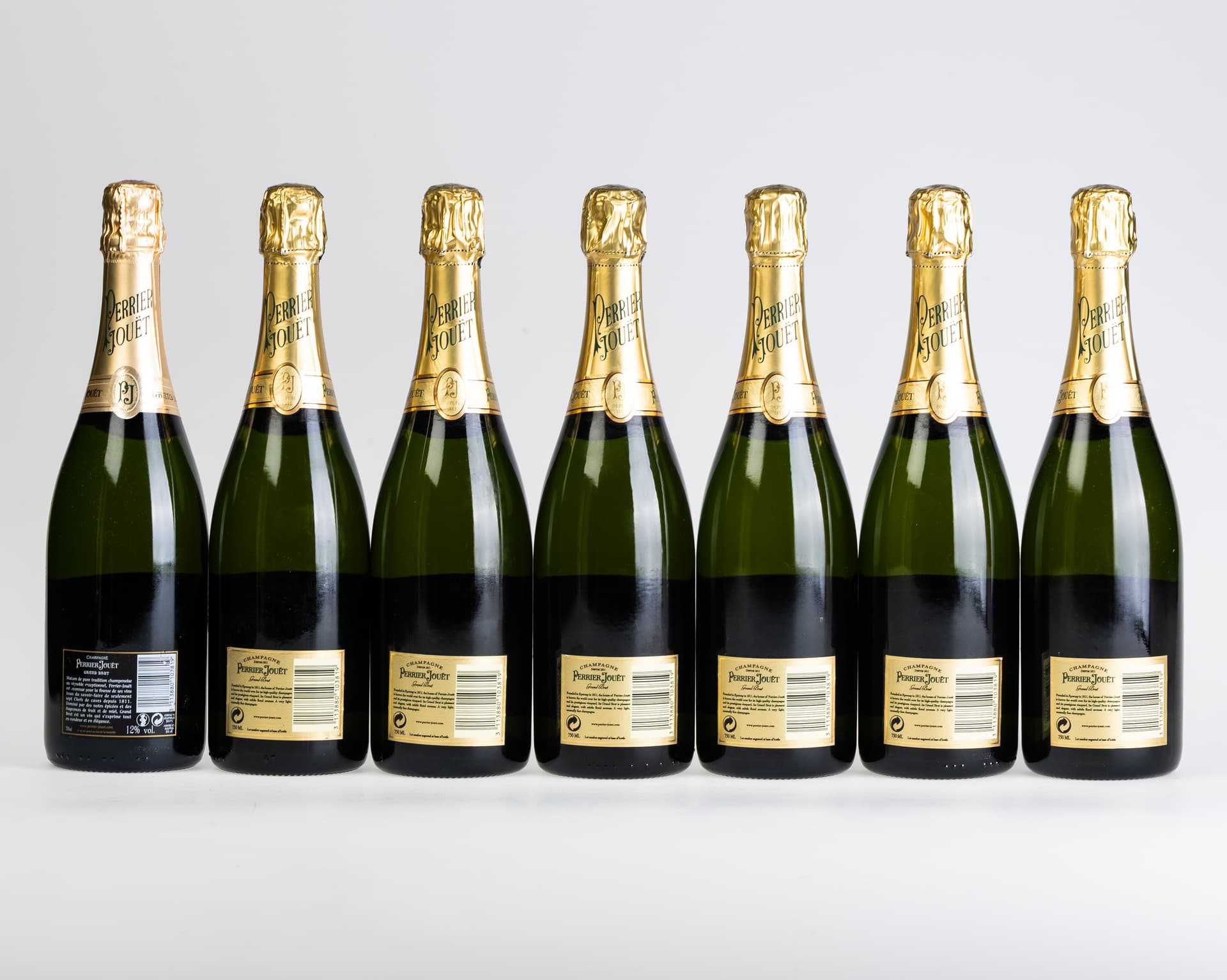 SEVEN BOTTLES OF PERRIER JOUËT GRAND BRUT CHAMPAGNE. - image 2