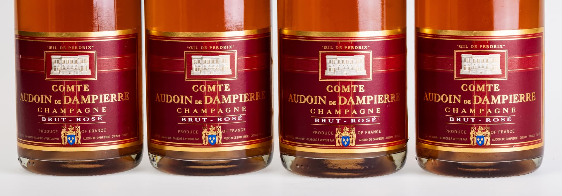 FOUR BOTTLES OF COMTE AUDOIN DE DAMPIERRE PREMIER CRU BRUT ROSÉ. - image 2