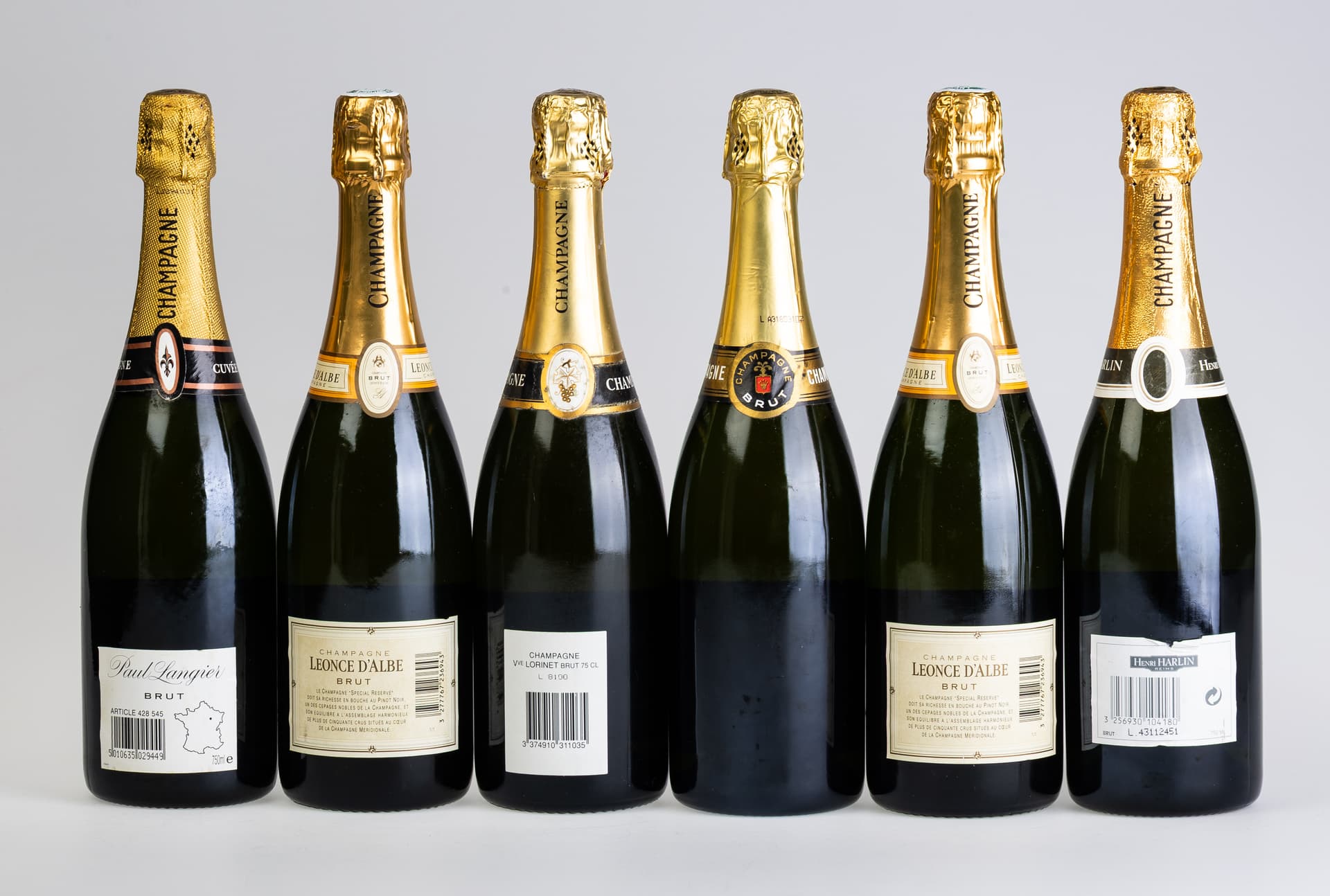 SIX BOTTLES OF CHAMPAGNE. - image 2