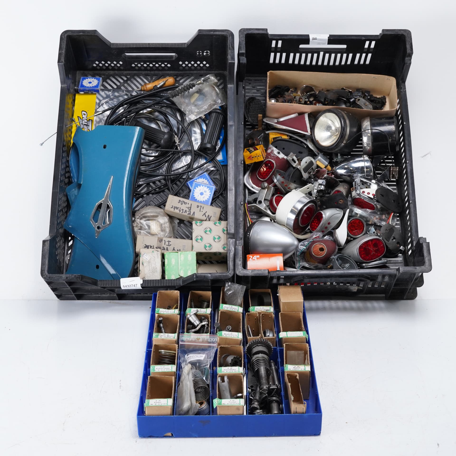 PUCH, ILO, MCB, HELLA, lot of parts, second half of the 20th century.