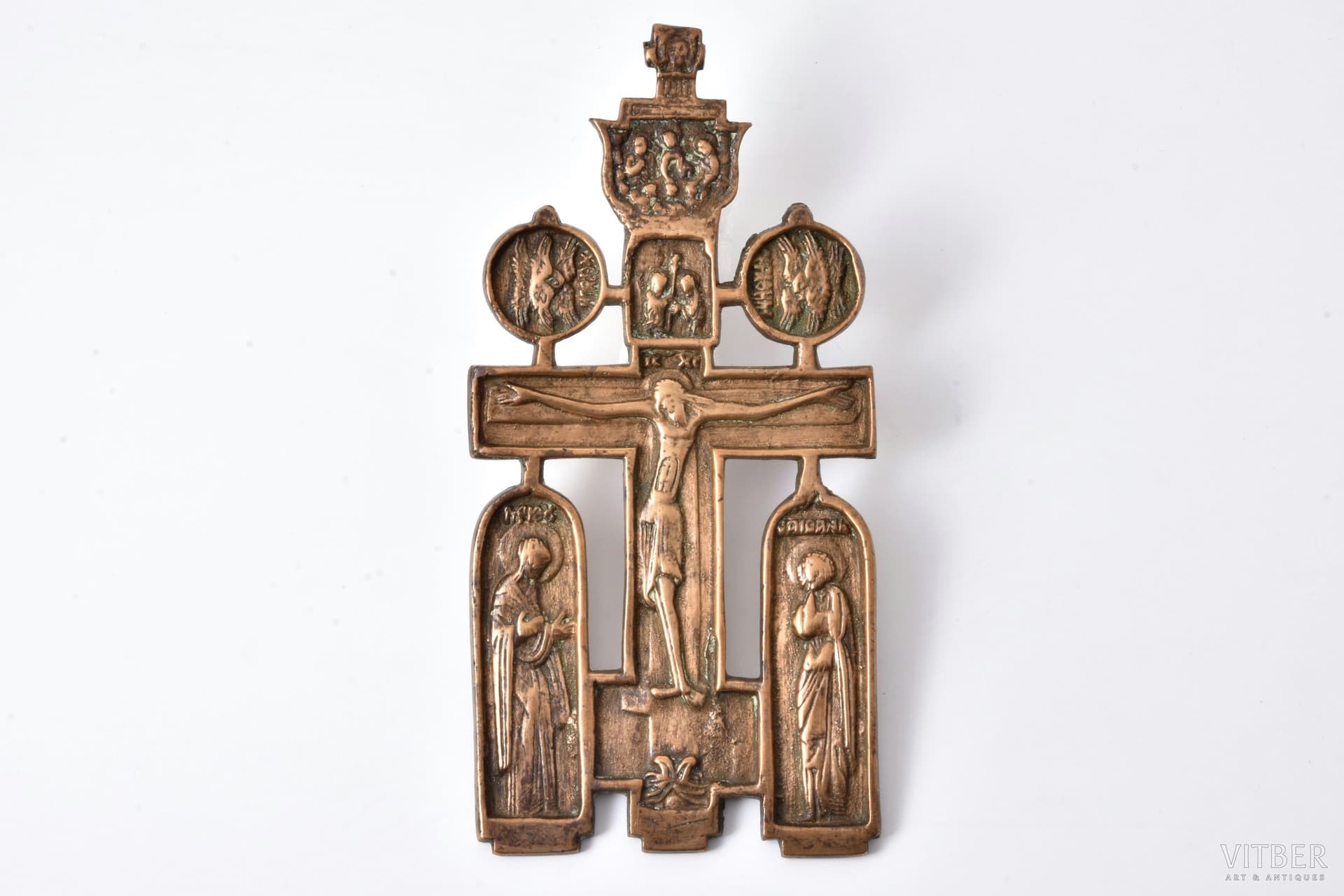 Cross: The Crucifixion of Christ, Copper Alloy