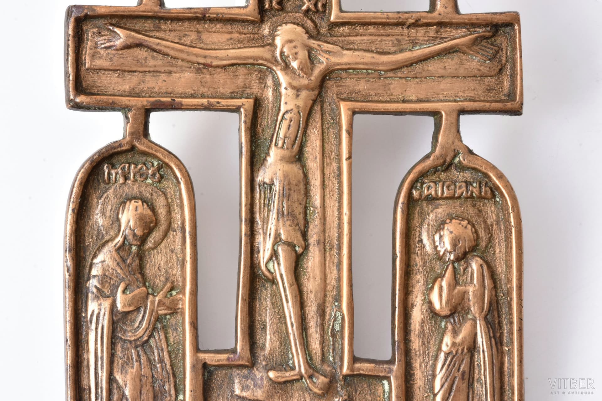 Cross: The Crucifixion of Christ, Copper Alloy - image 3