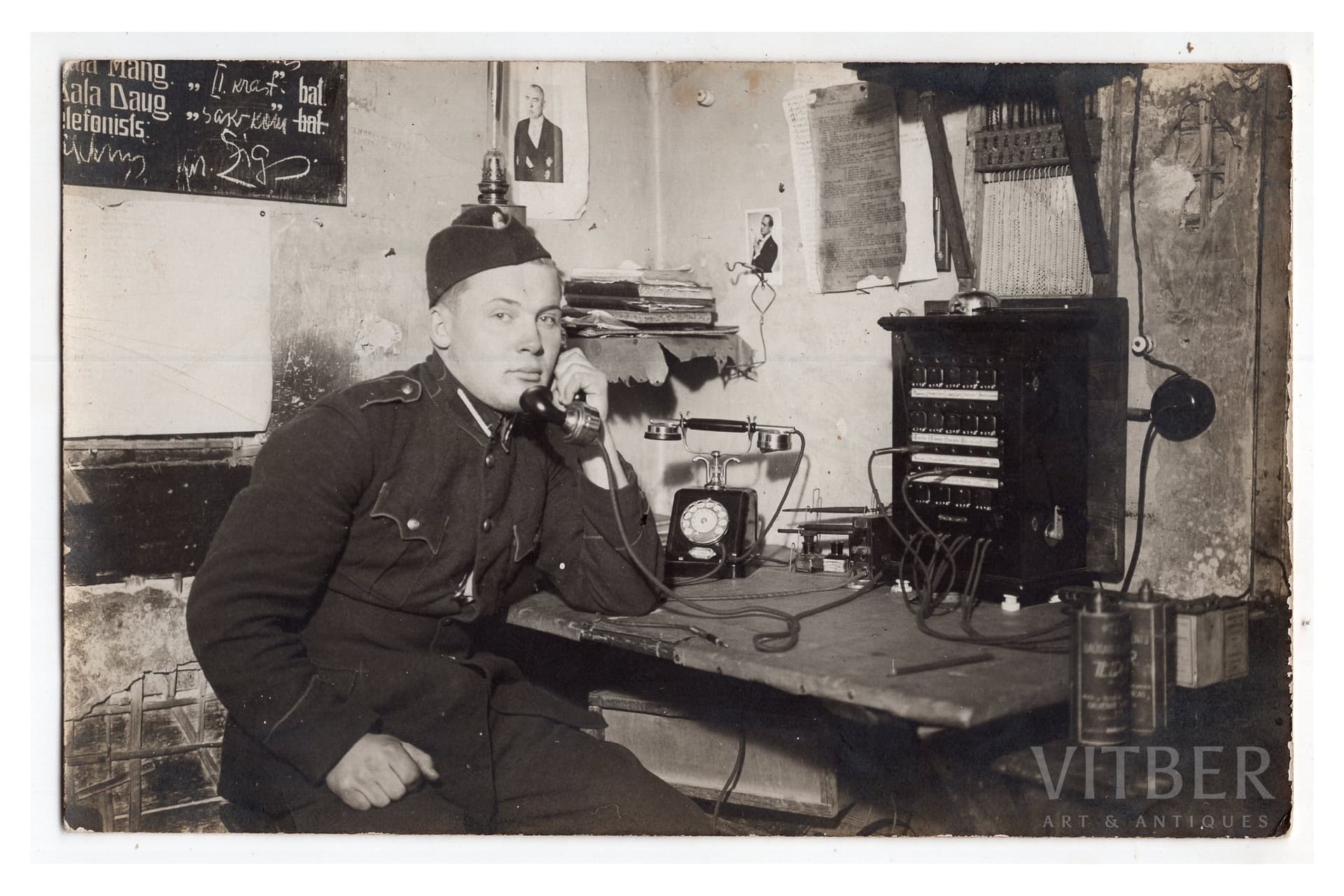 photography, Latvian Army, Coastal Artillery Regiment, Latvia, 20-30ties of 20th cent., 14х9 cm