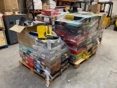 Lot of 350 Pairs Safety Shoes and Boots