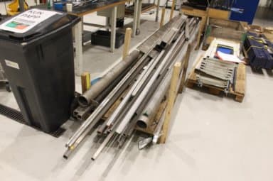 Collection of stainless steel construction profiles