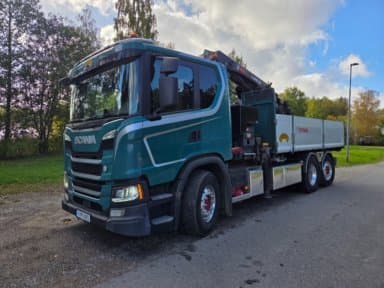 Crane car with Tipp Scania Next Gen G500 B6X2 4NB