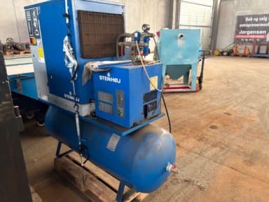Stenhøj Screw Compressor 10 hp / 7.5 kW, 500 Litres, 8 Bar