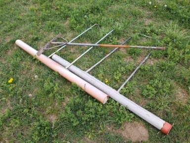 Hand tools Set of 2 concrete cutters and 1 asphalt rags